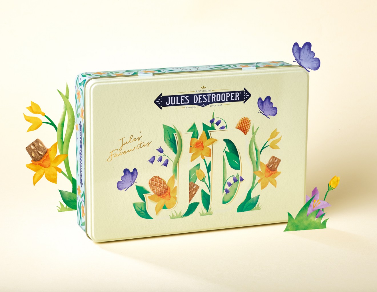 Quatre Mains package design - Limited Springtime Collection for Jules Destrooper