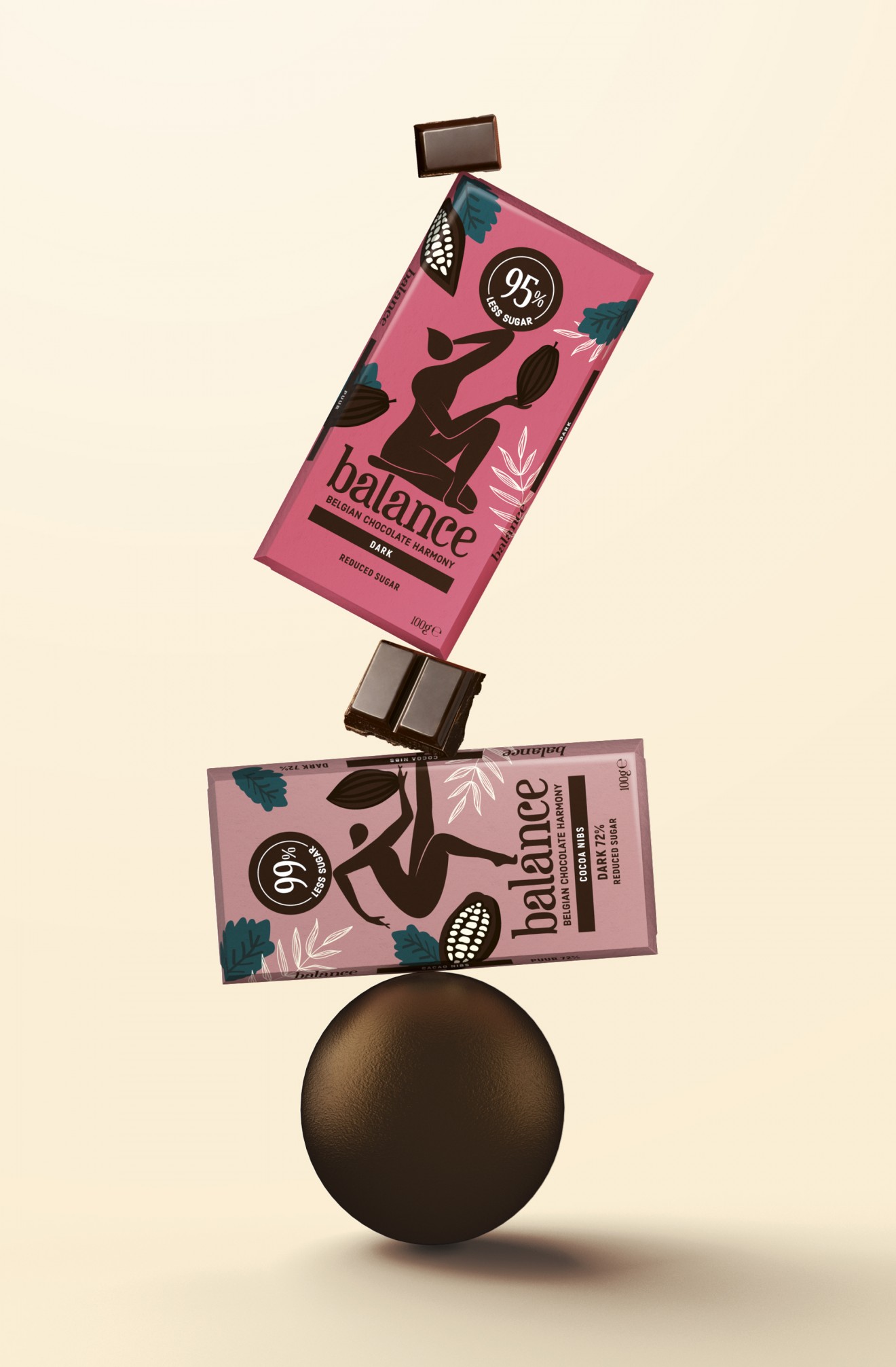 Quatre Mains package design - balance