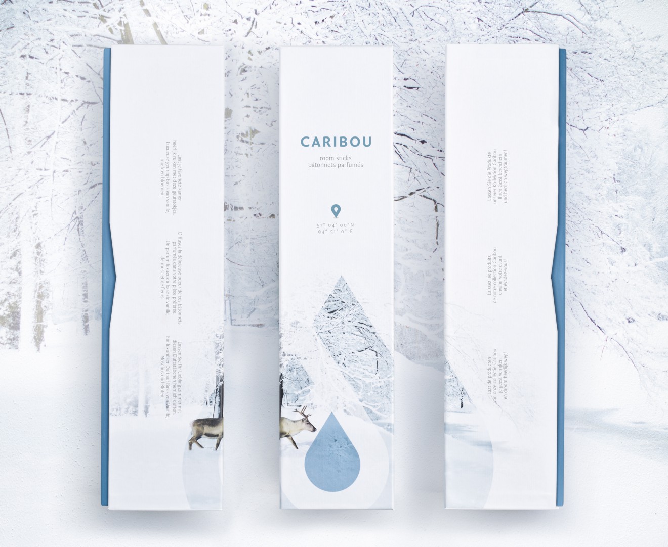 Quatre Mains package design - caribou, mylene, inspirational