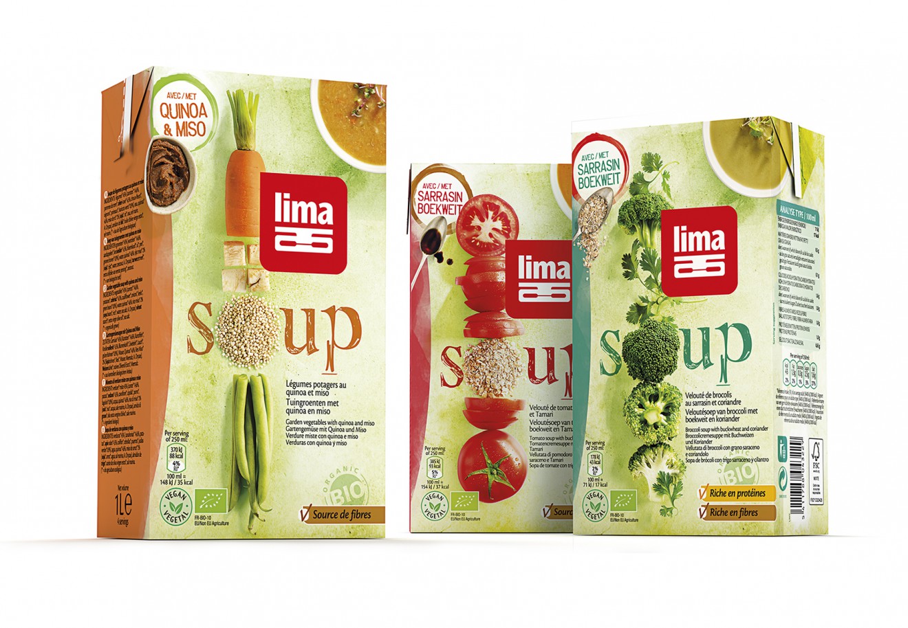Quatre Mains package design - Lima, Packshot, Branding, soup