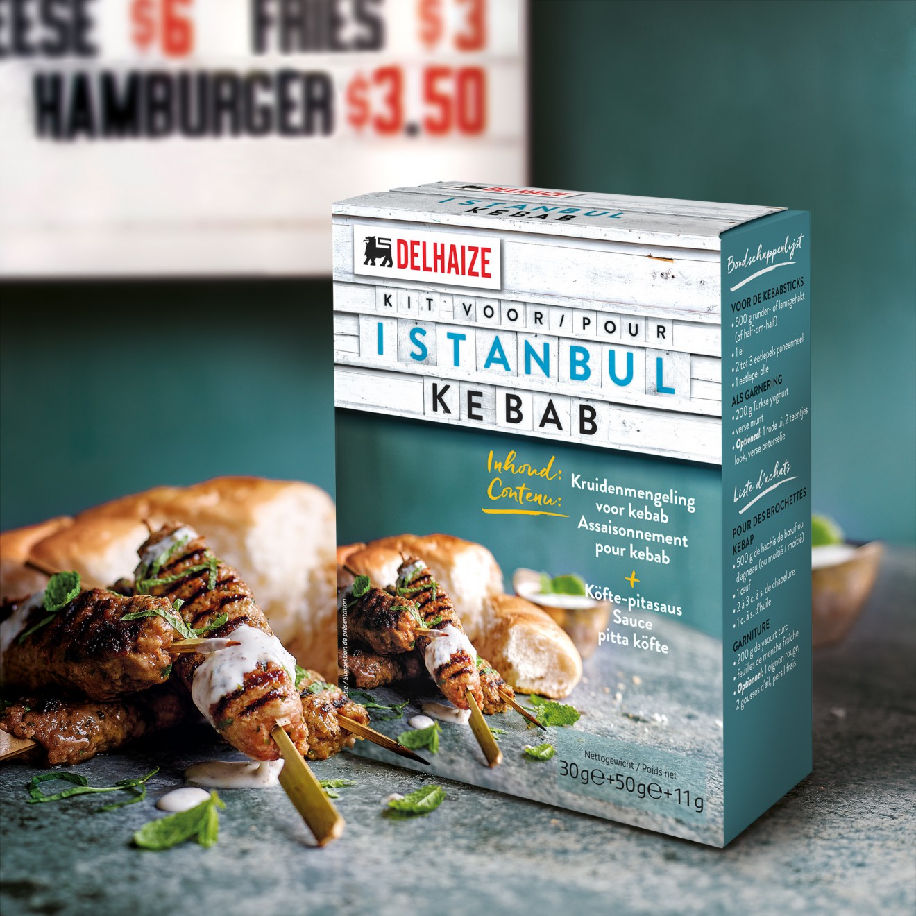 Quatre Mains package design - istanbul, kebab, spices, packaging