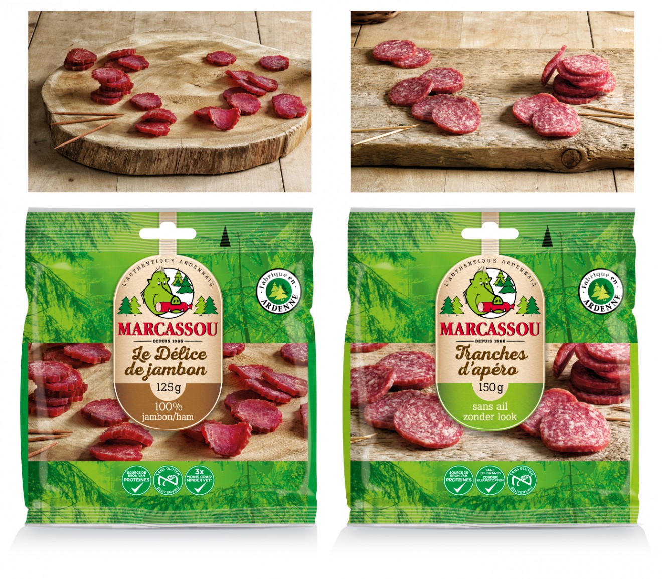Quatre Mains package design - photography, marcassou, quatre mains