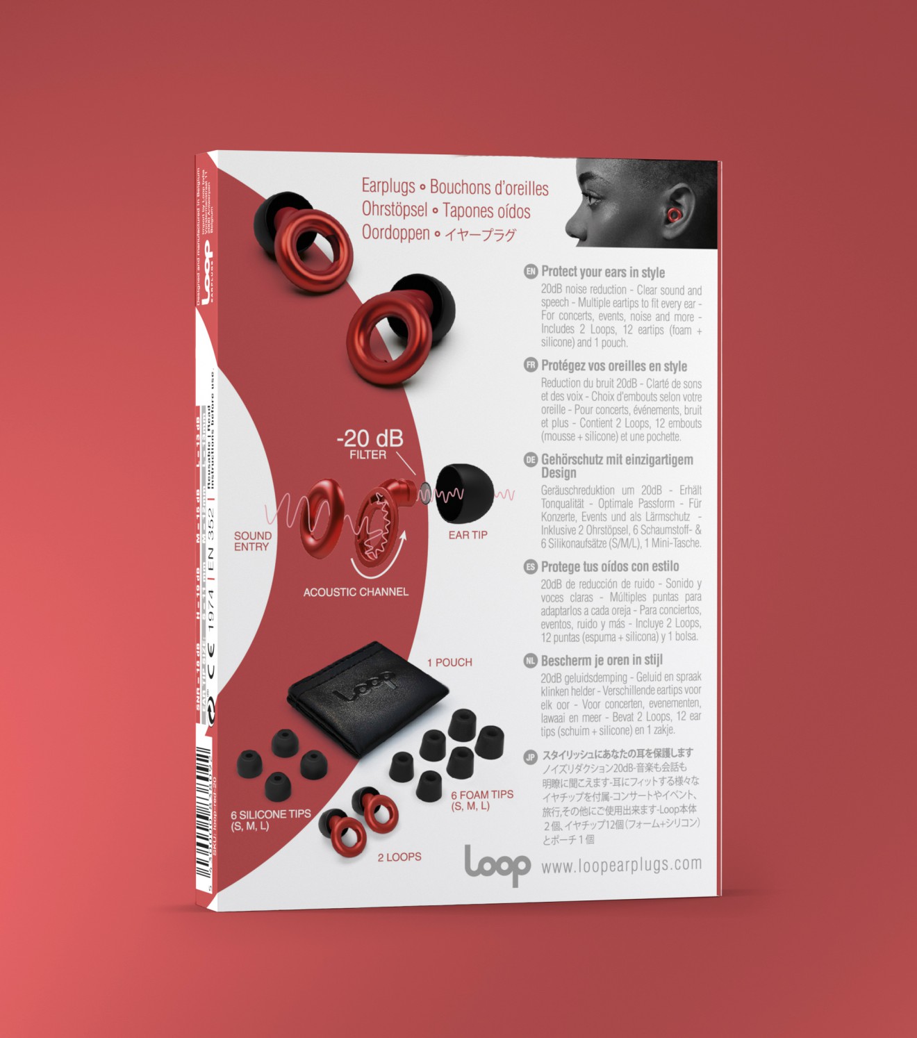 Quatre Mains package design - back of pack, information, ears