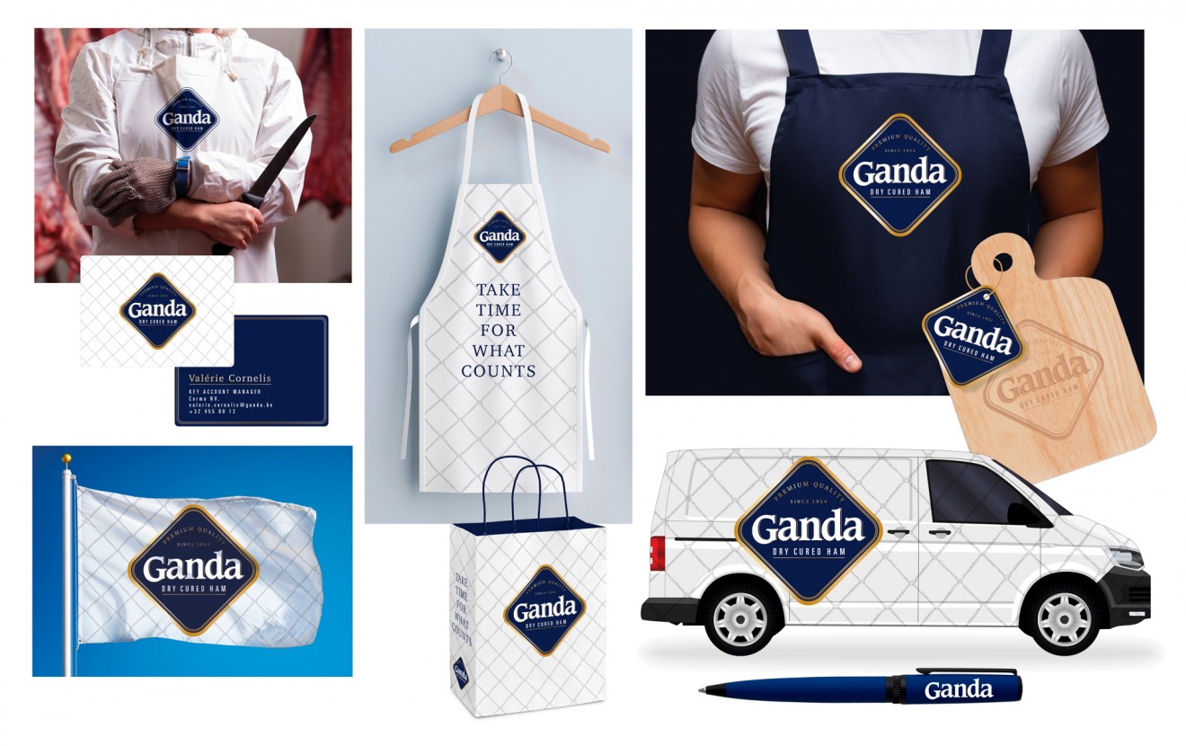 Quatre Mains package design - Brand Redesign for Ganda Ham