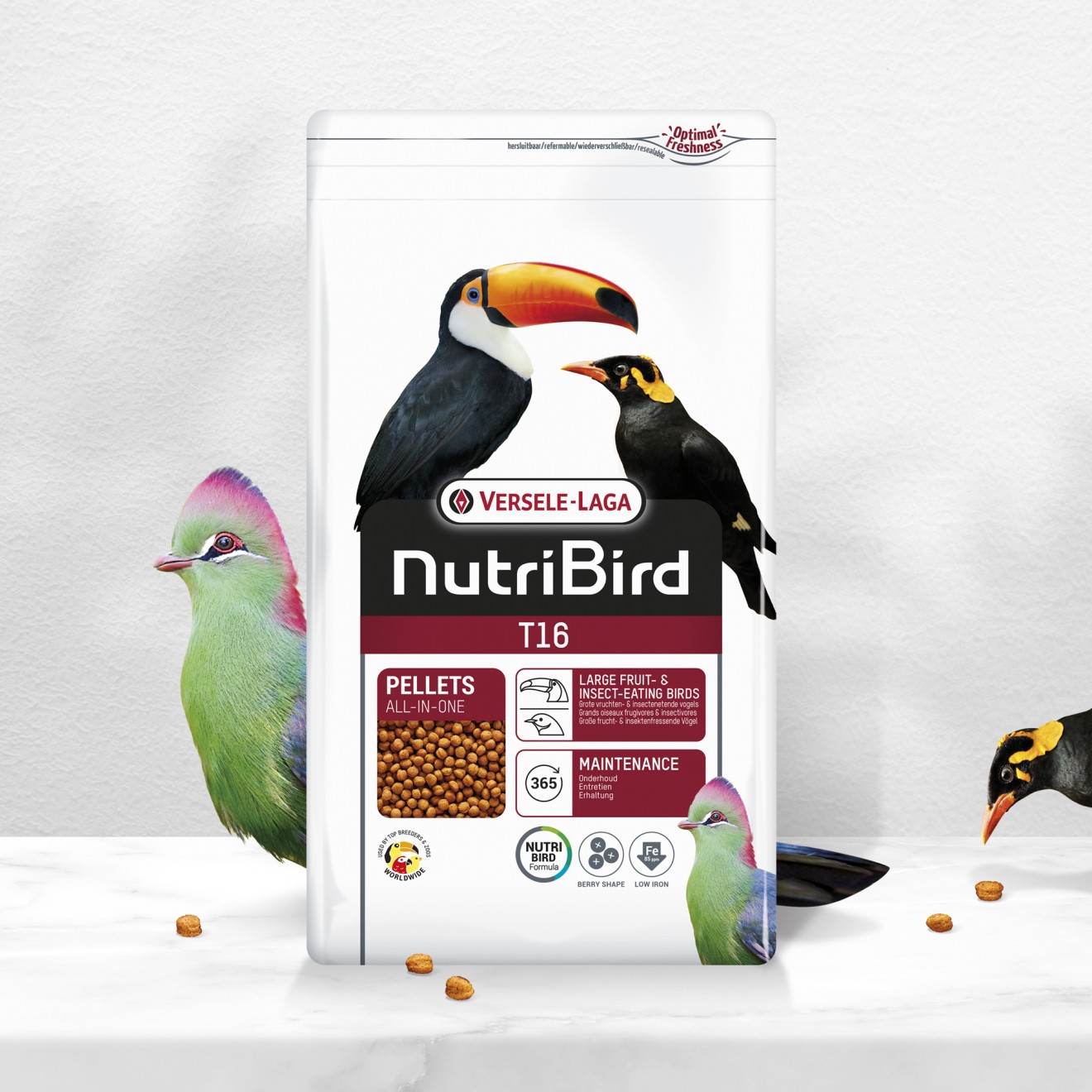 Quatre Mains package design - tukan, nutribird