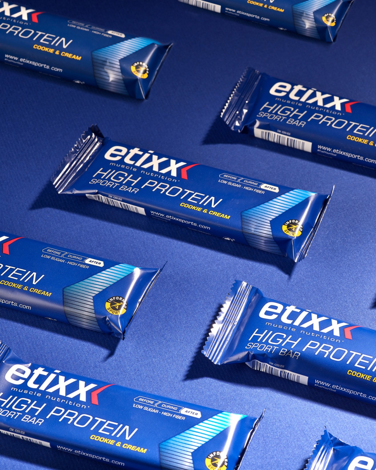 Quatre Mains package design - Etixx Muscle Nutrition packaging design