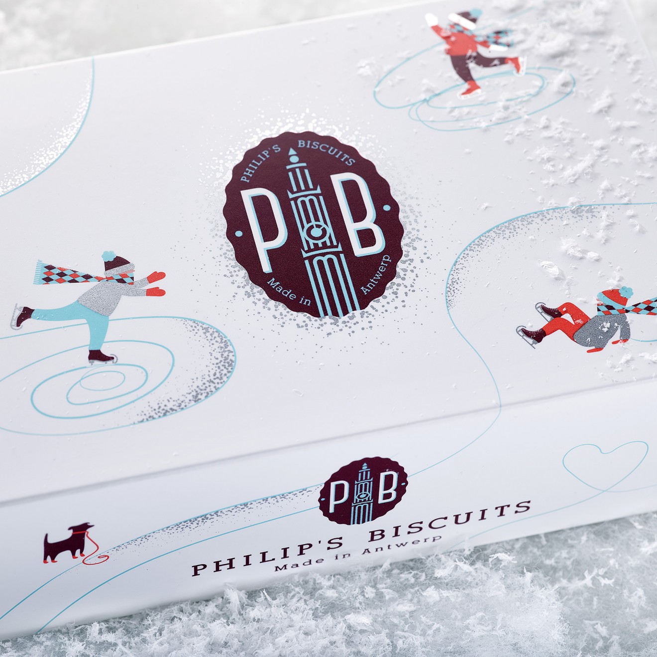 Quatre Mains package design - end of year, pb, philips biscuits