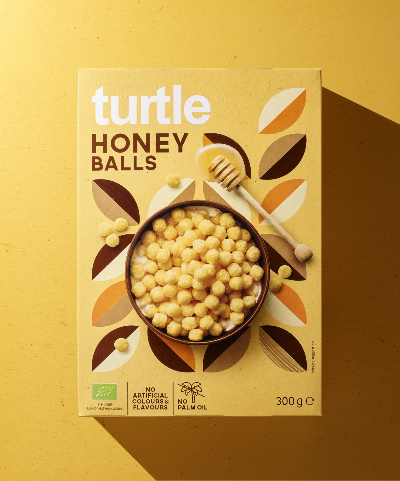 Quatre Mains package design - honey balls, healthy, cereals, retro, vintage, pattern, decorative, quatre mains, turtl