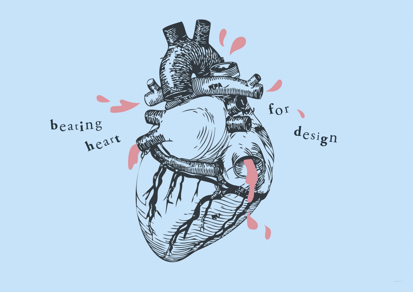 Quatre Mains package design - beating heart, quatre mains