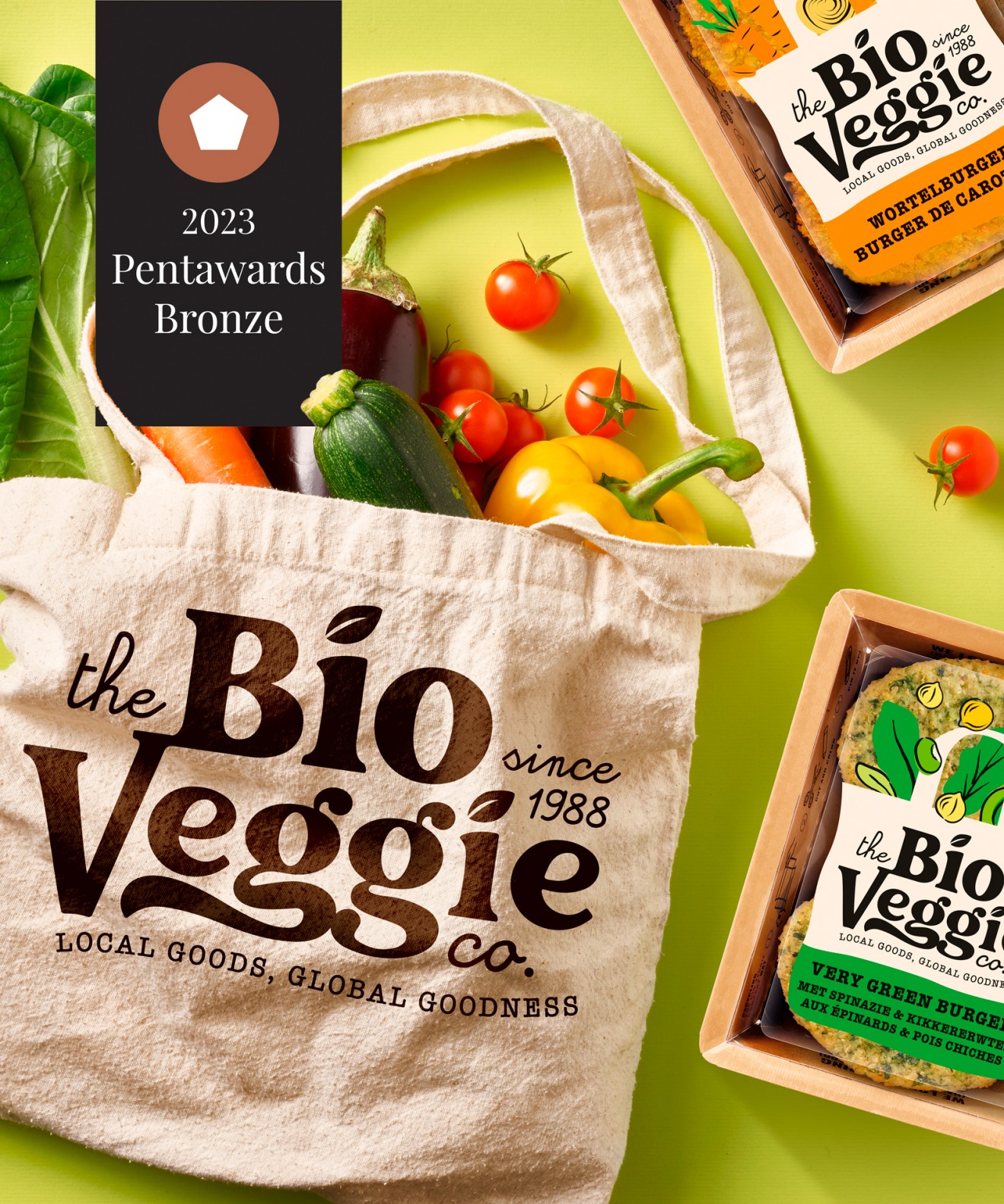 Quatre Mains package design - Redesign for The Bio Veggie Company