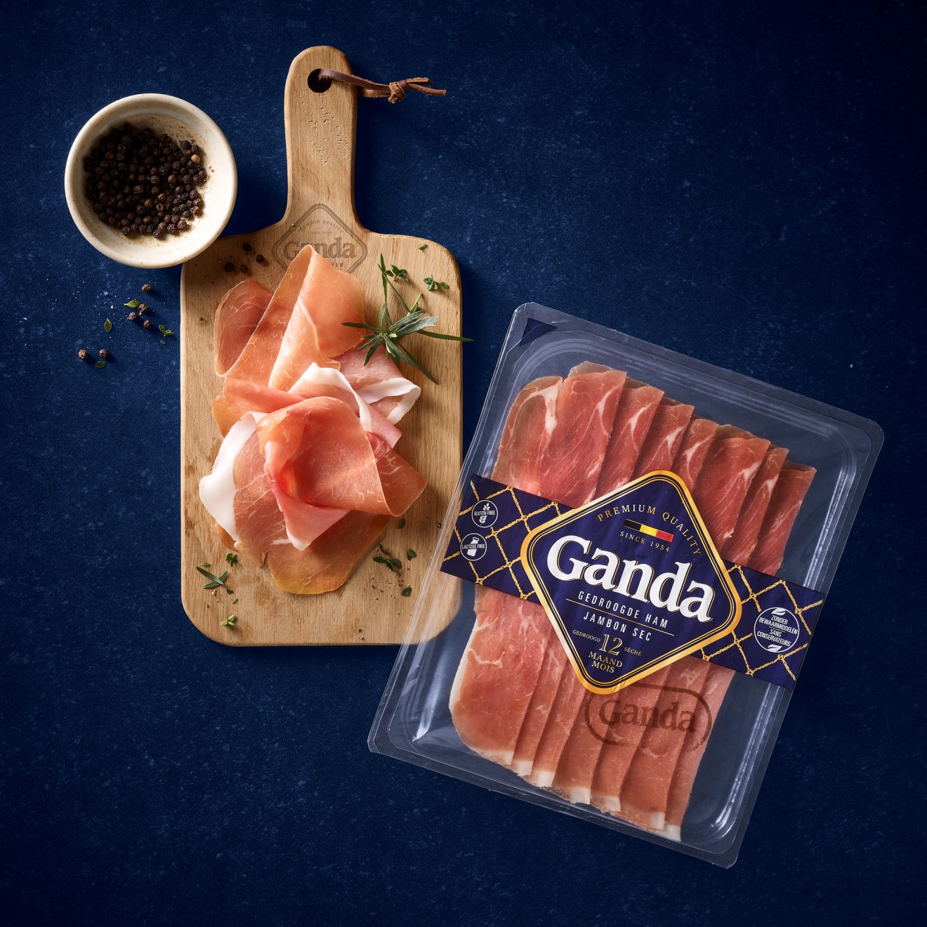 Quatre Mains package design - Brand Redesign for Ganda Ham