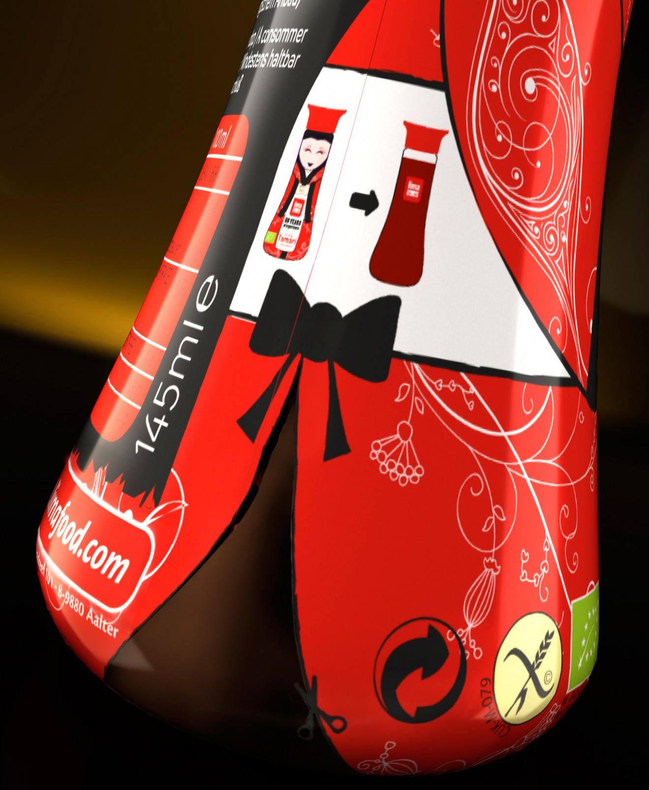 Quatre Mains package design - Close up, Botle, Lima, Branding