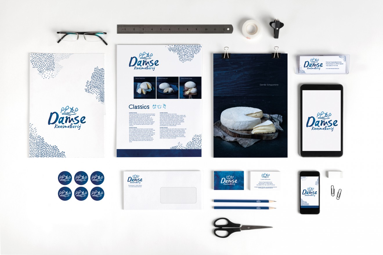 Quatre Mains package design - corporate, branding, stationary, quatre mains