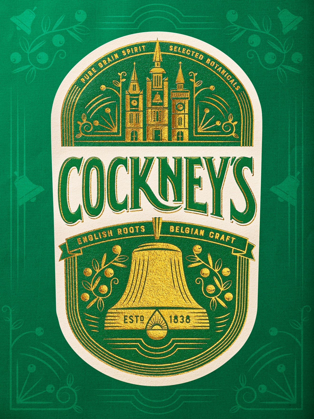 Quatre Mains package design - Cockney's Gin packaging redesign
