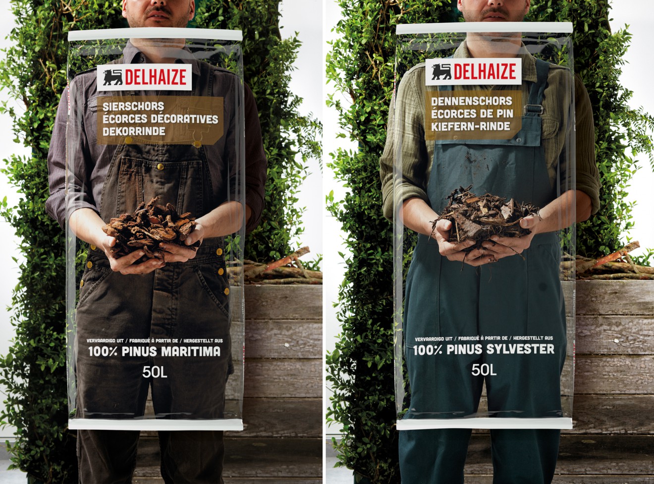 Quatre Mains package design - summer, gardening, plants, wood chips, sierschors, bark