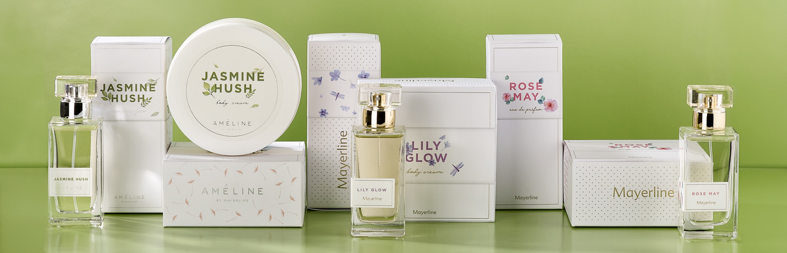 Quatre Mains package design - Package design mayerline, ameline, floral, packaging