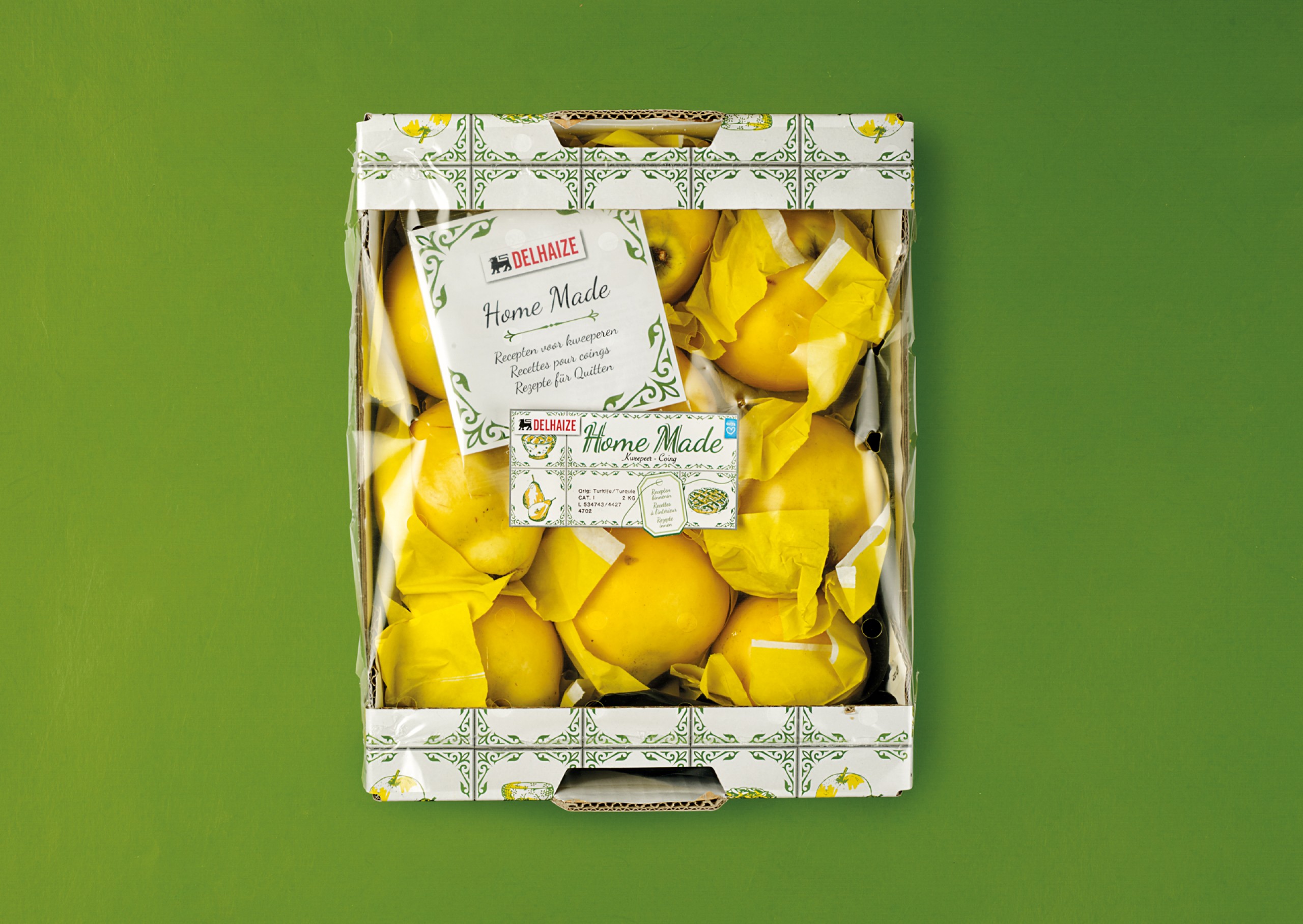 Quatre Mains package design - Package design home made, delhaize, packaging