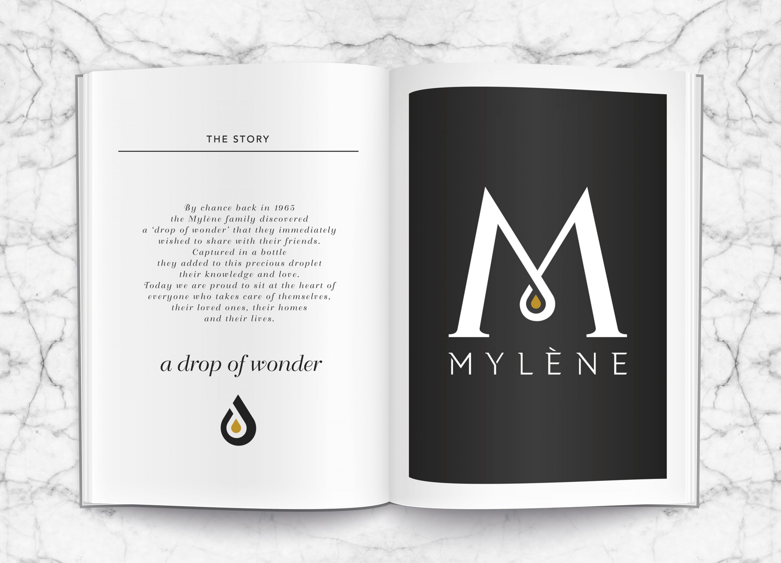 Quatre Mains package design - Package design mylène, homeparty, drop of wonder