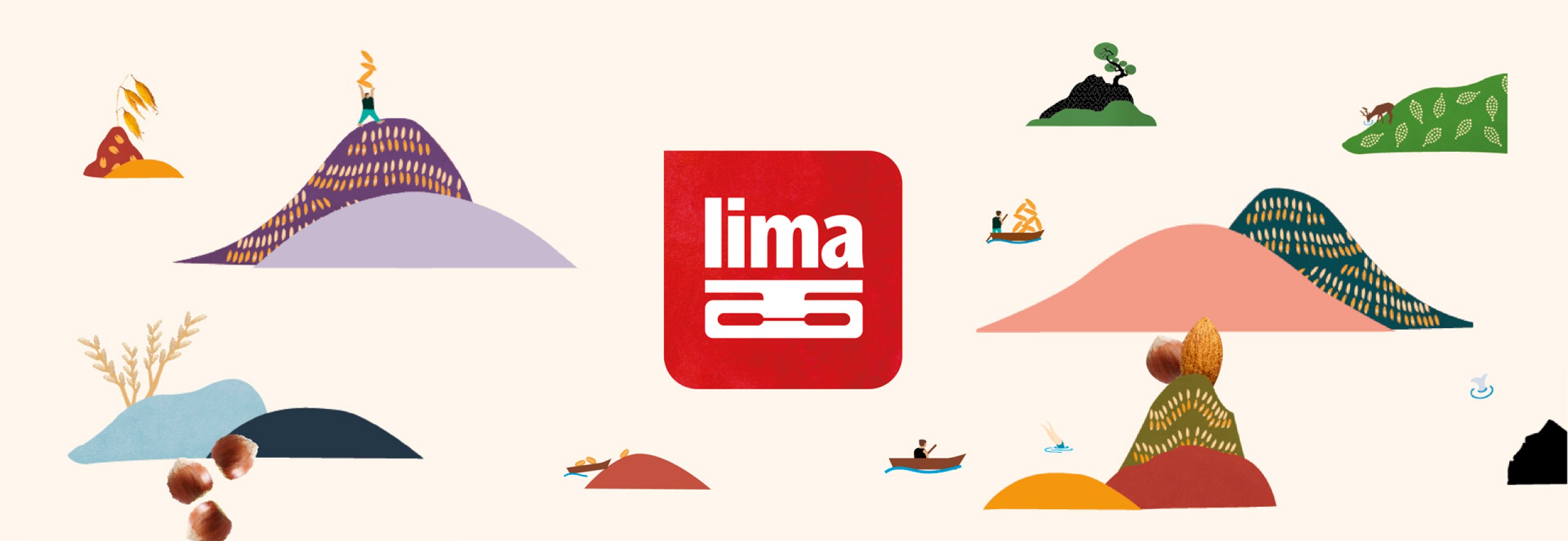 Quatre Mains package design - Package design lima, lima land, illustrations