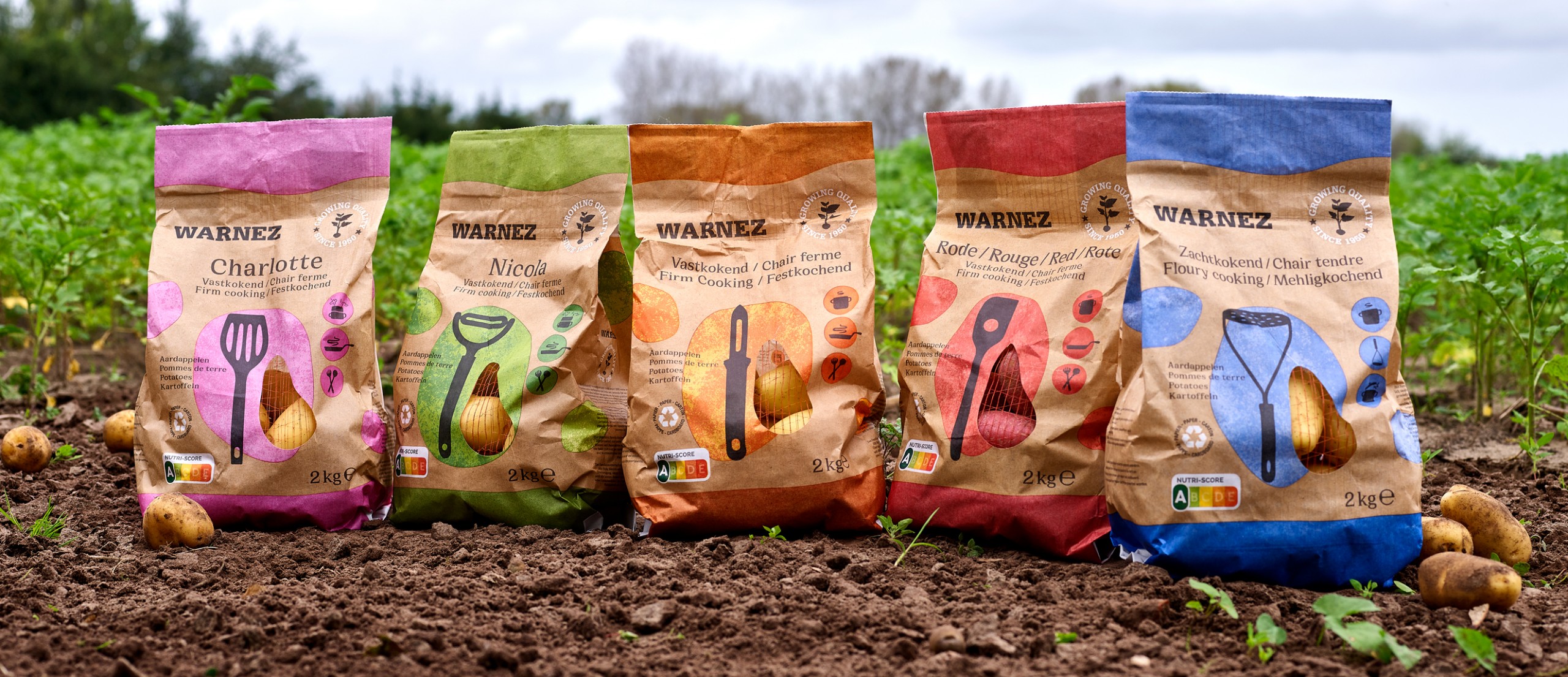 Quatre Mains package design - Package design Packaging design for Warnez Potatoes
