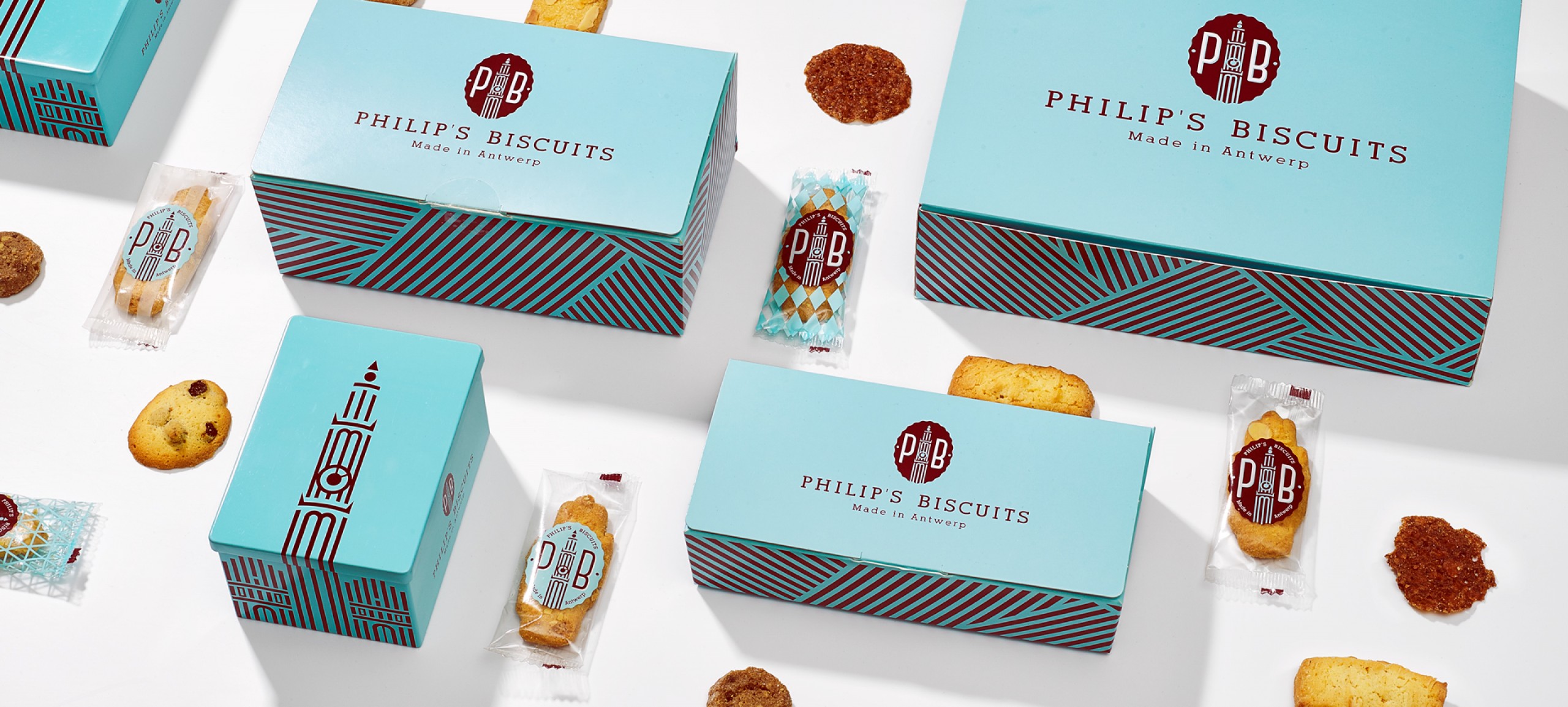 Quatre Mains package design - Package design philips biscuits, rebranding, packaging, antwerpen