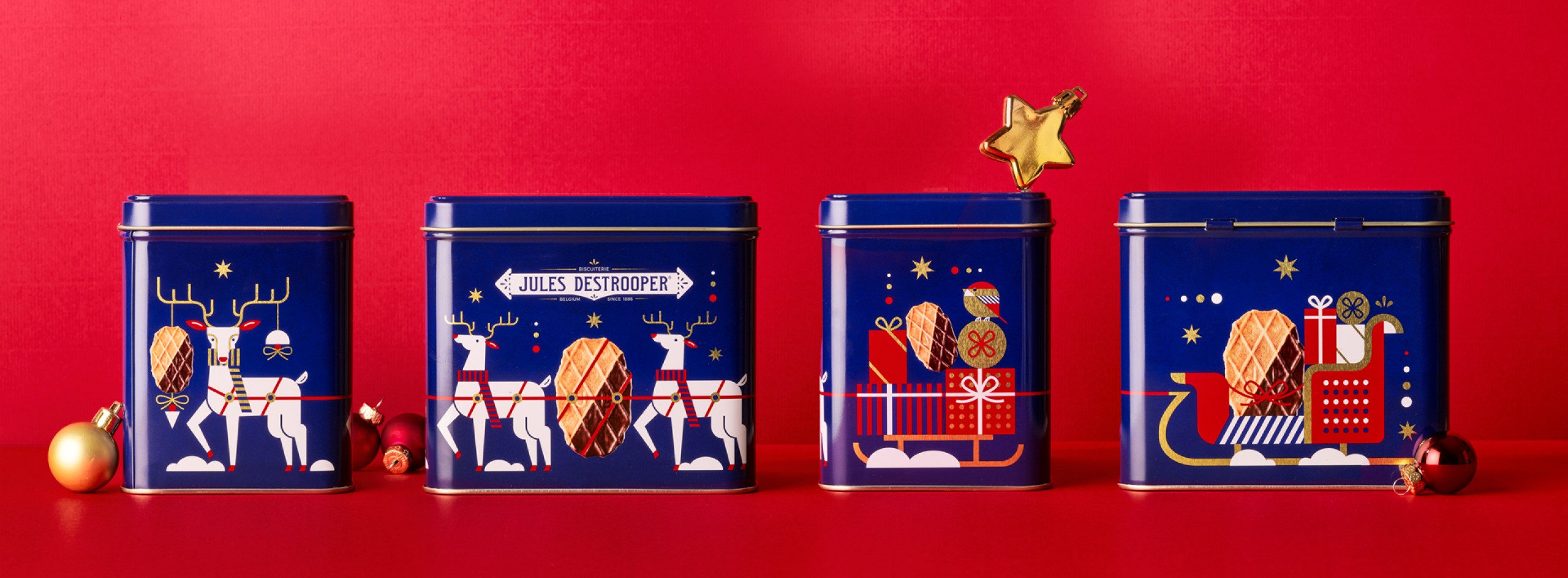 Quatre Mains package design - Package design christmas, packaging, Jules destrooper