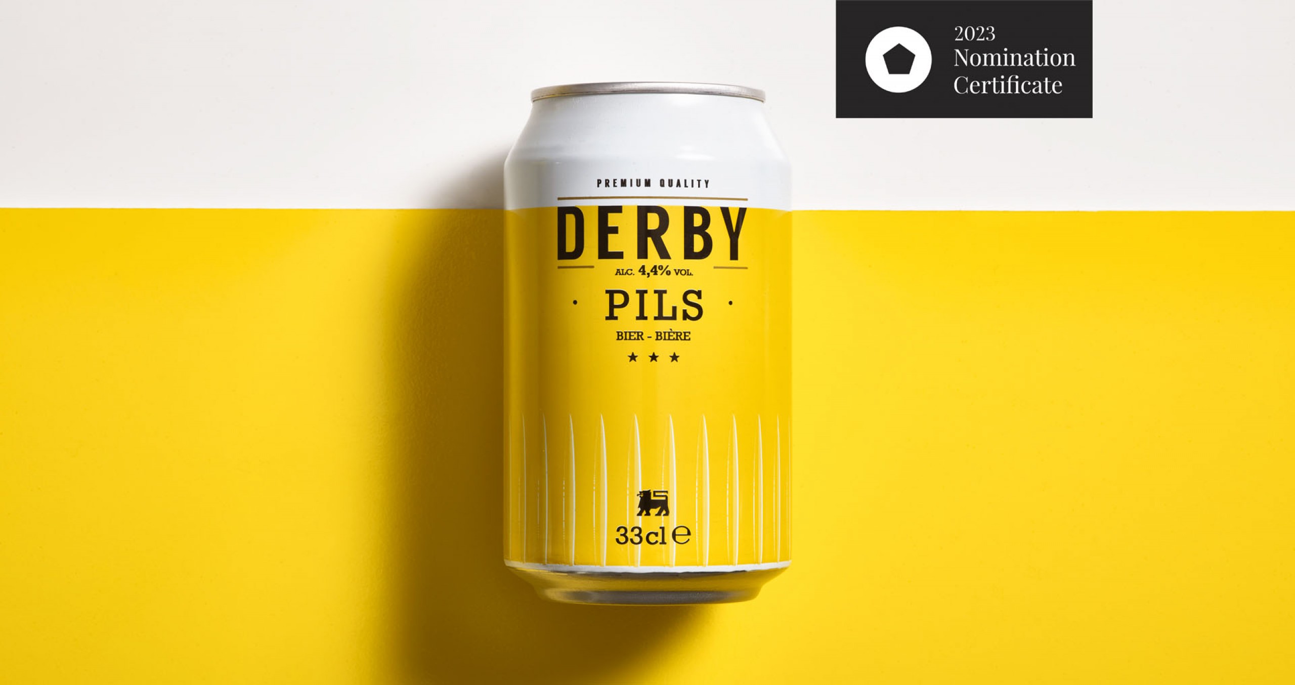 Quatre Mains package design - Package design Brand Redesign for Derby Pils for Delhaize