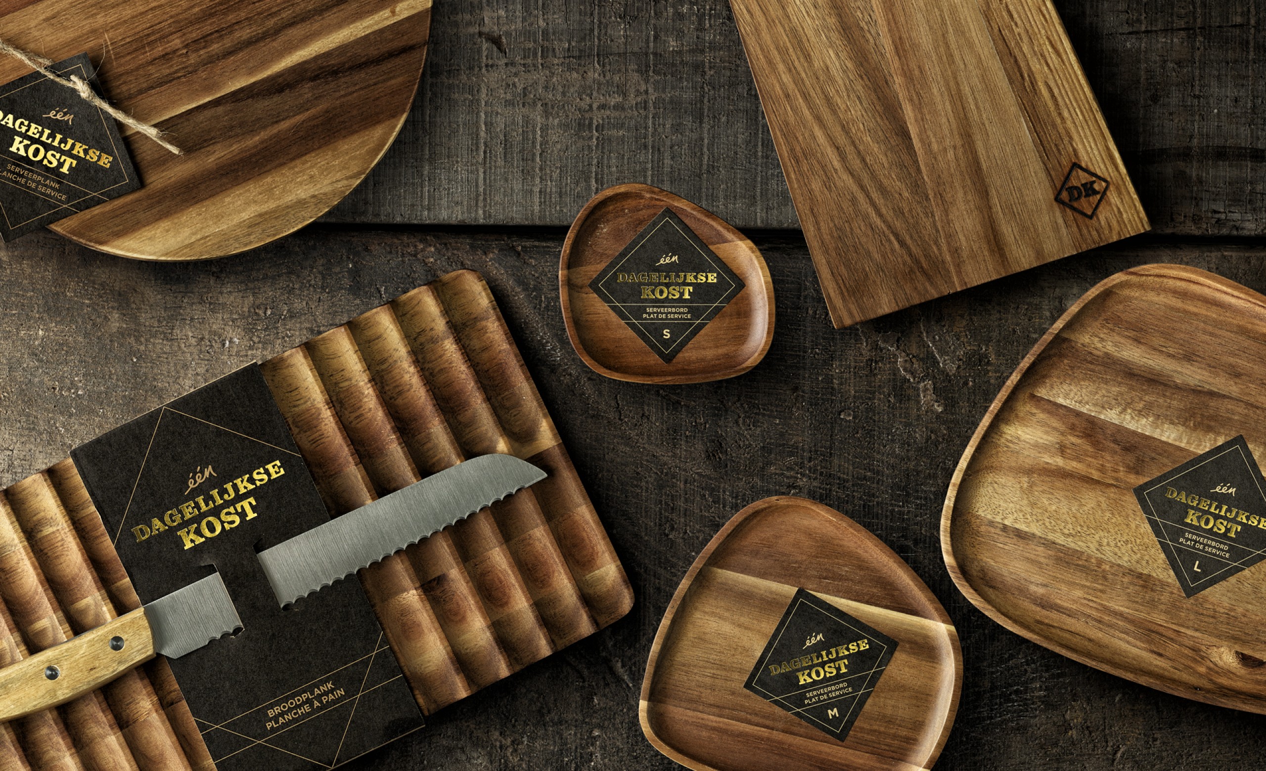 Quatre Mains package design - Package design Dagelijkse Kost Planken, Quatre Mains, Packaging, Branding