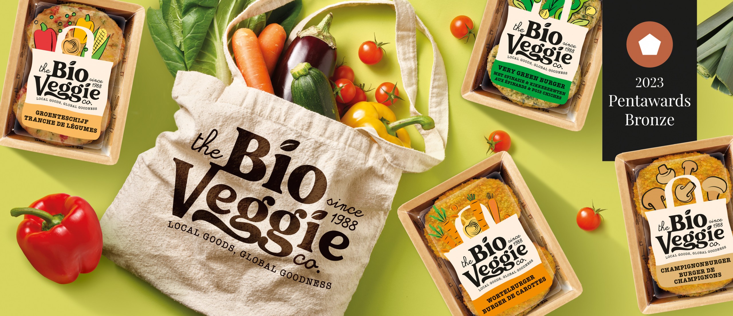 Quatre Mains package design - Package design Redesign for The Bio Veggie Company