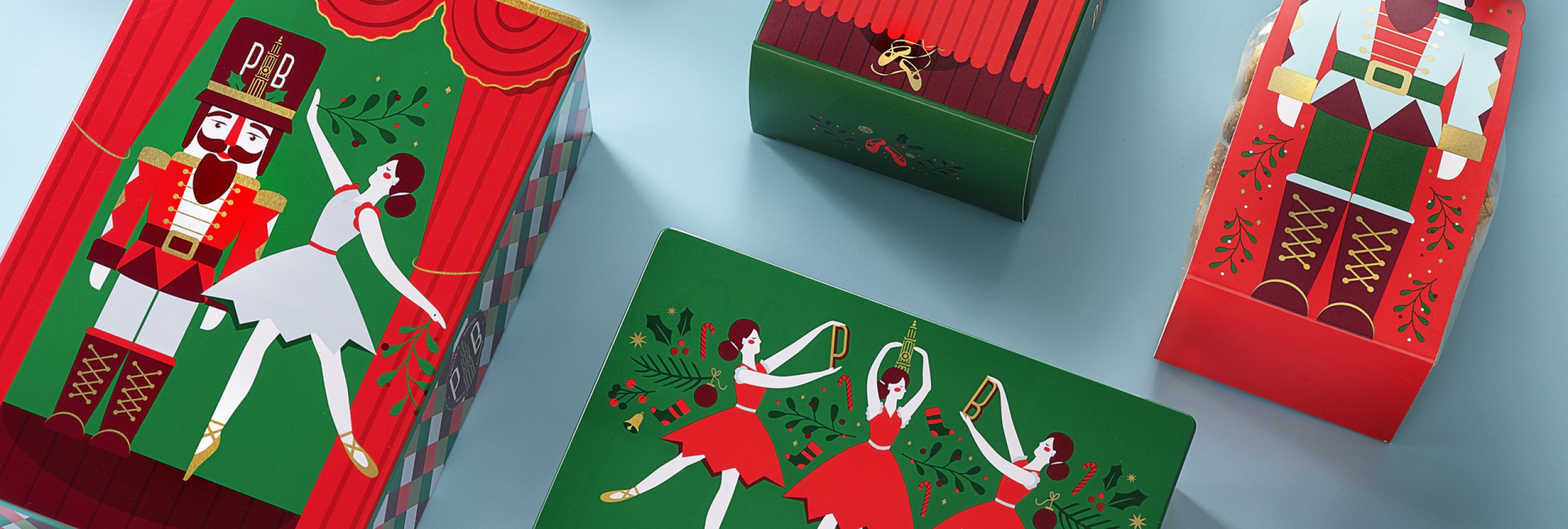 Quatre Mains package design - Package design philips biscuits, nutcracker, end of year