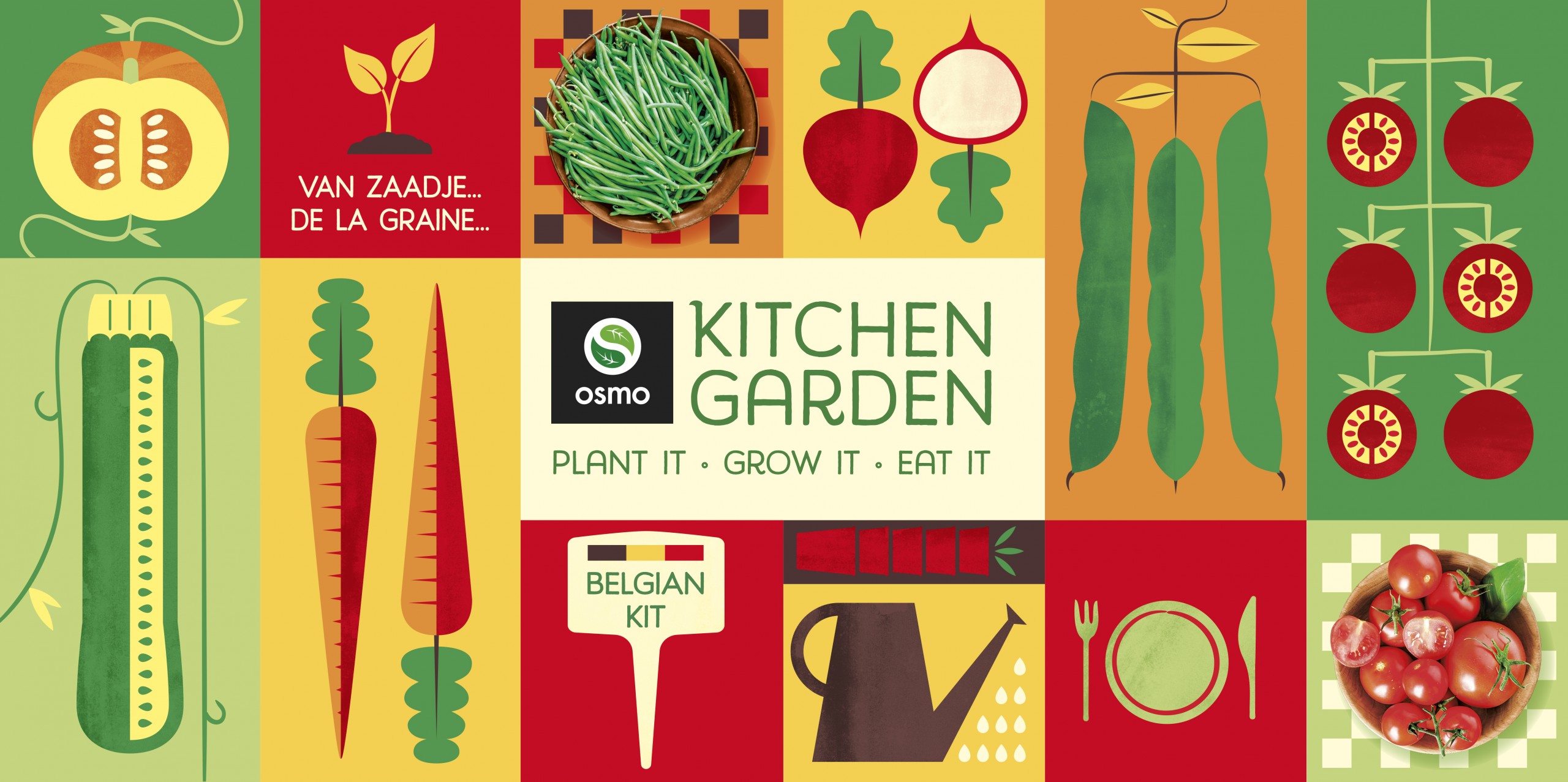 Quatre Mains package design - Package design osmo, kitchen garden