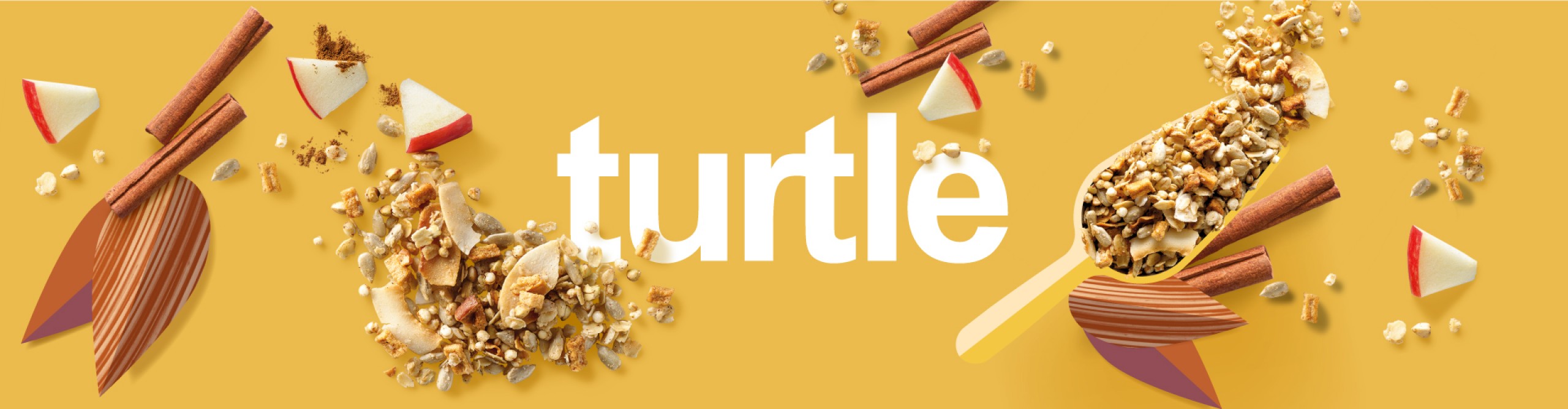 Quatre Mains package design - Package design turtle, granola