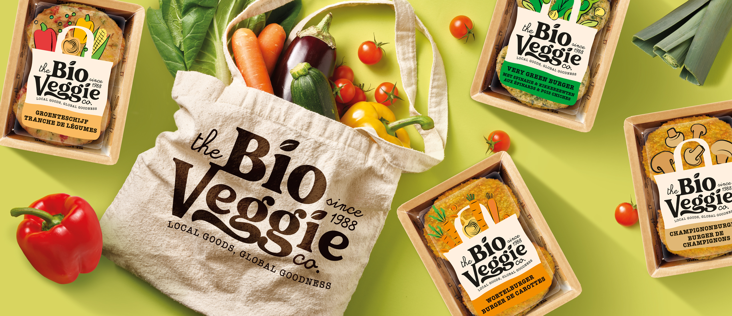 Quatre Mains package design - Package design Redesign for The Bio Veggie Company