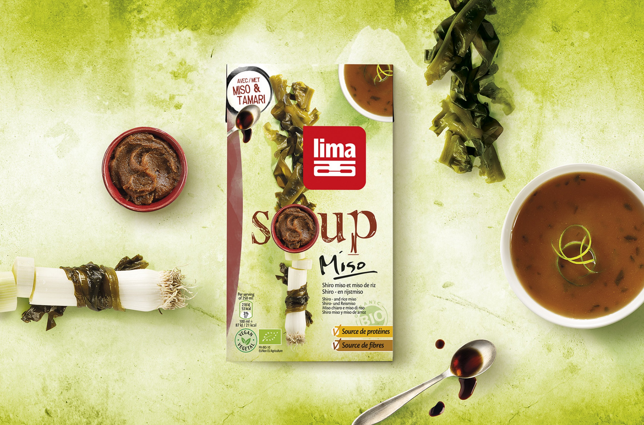 Quatre Mains package design - Package design Lima, miso soup, Packaging Design, 