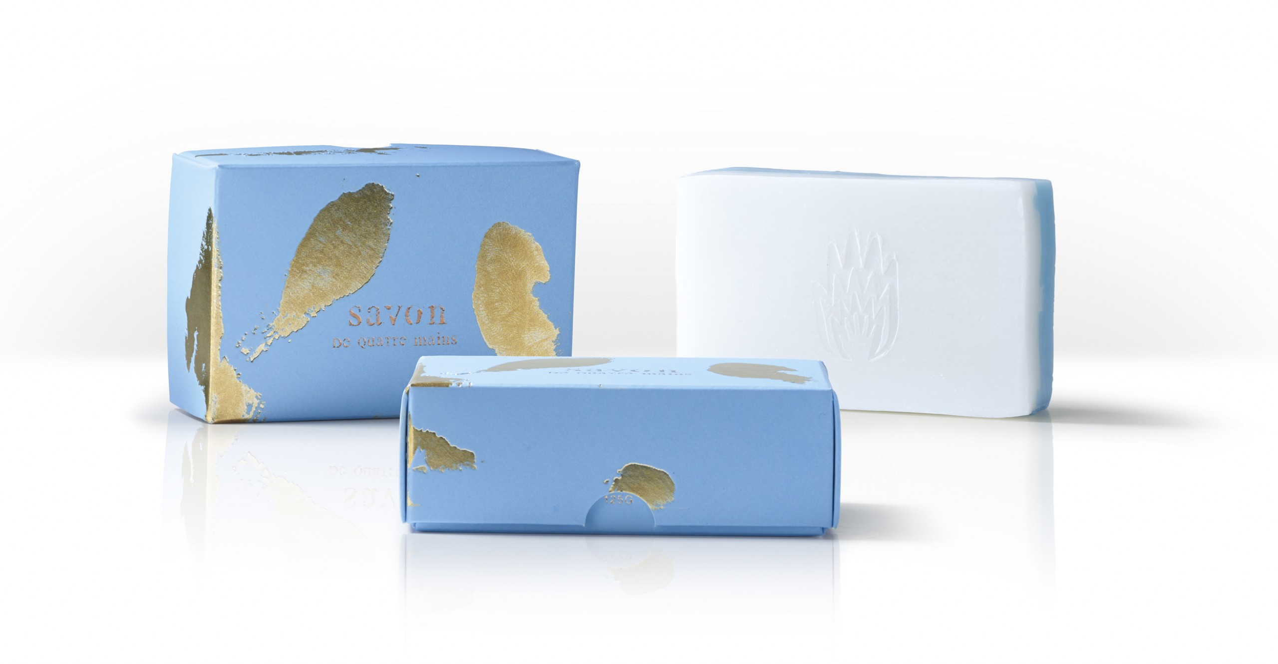 Quatre Mains package design - Package design donkey milk, soap, quatremains