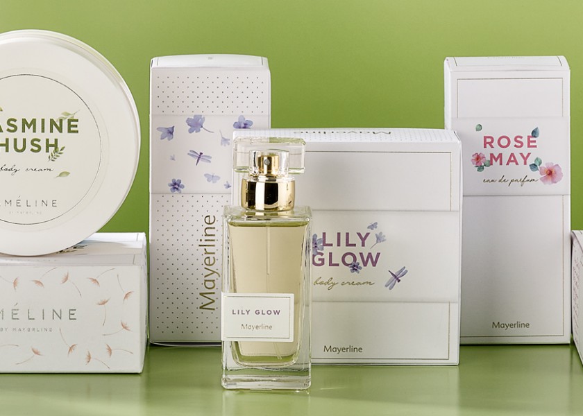 Quatre Mains package design - Package design mayerline, ameline, floral, packaging