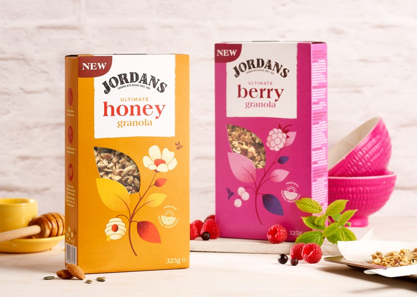 Quatre Mains package design - Package design Jordans Ultimate Granola packaging design