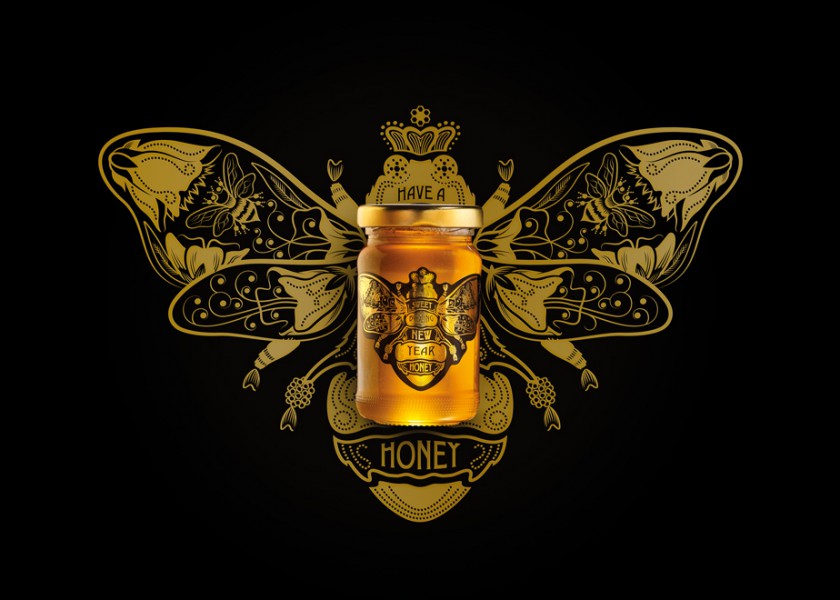 Quatre Mains package design - Package design honing, honey, amielo, quatre mains
