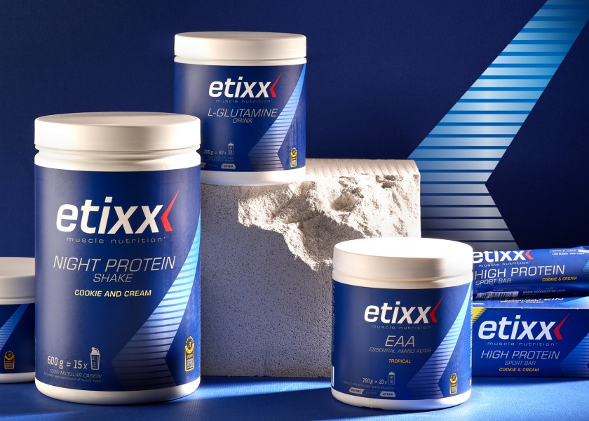Quatre Mains package design - Package design Etixx Muscle Nutrition packaging design