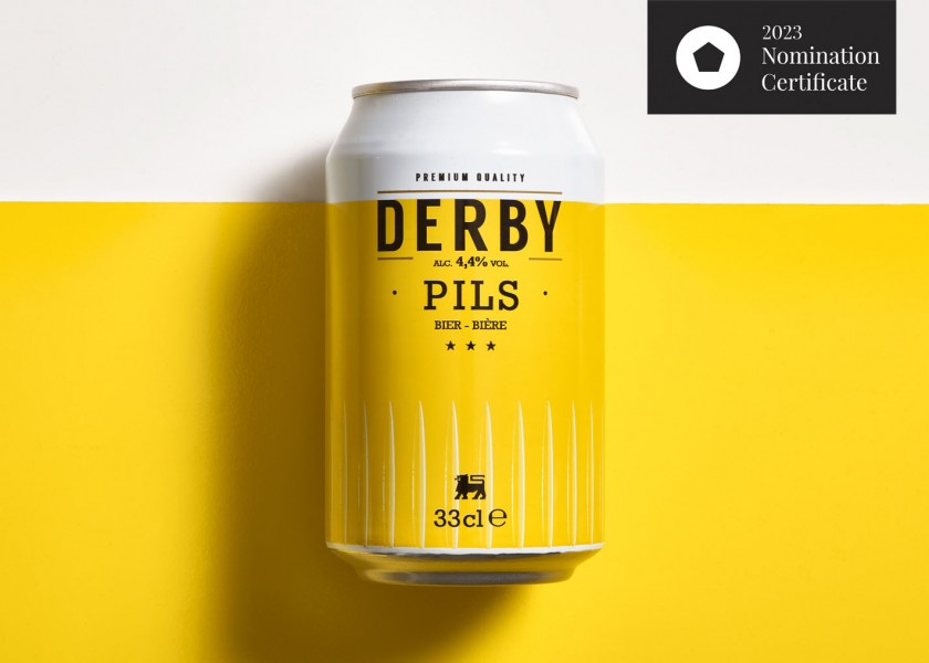 Quatre Mains package design - Package design Brand Redesign for Derby Pils for Delhaize