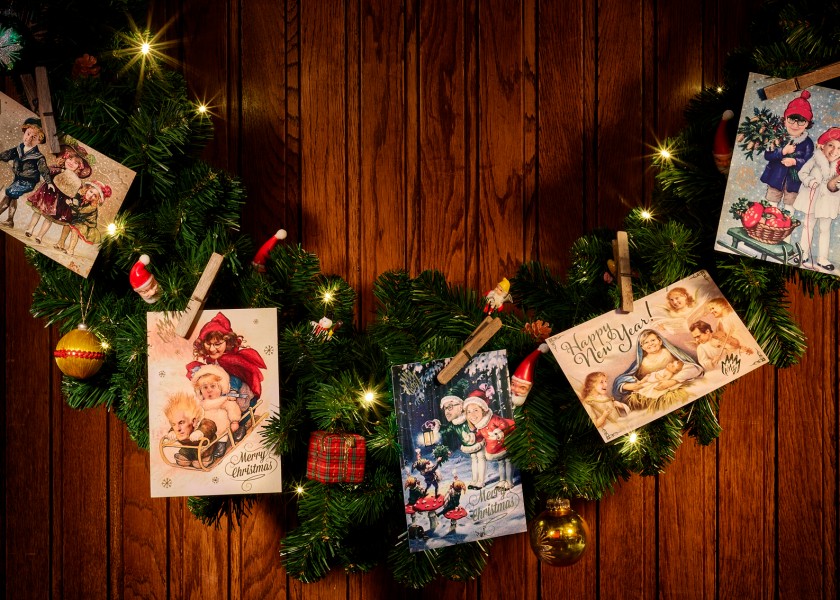 Quatre Mains package design - christmas cards, decoration